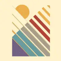 Geometric Sunset - design