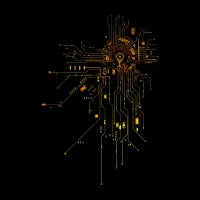 Golden Circuit Core T-Shirt - design