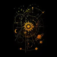 minimal solar system geometric - design