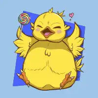 Fat Baby Chocobo T-Shirt - design