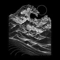 Minimalist Sea of Lines - design
