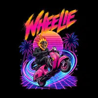 Neon Outrun: Flame Rider - design
