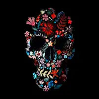 Flowery Skull - design