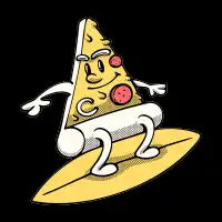 Surfing Pizza - design