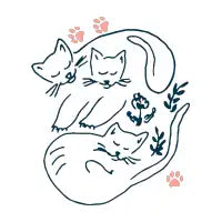 Sleeping cats - design
