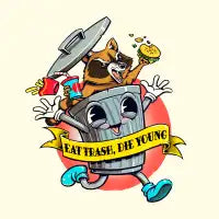 Eat Trash Die Young - design