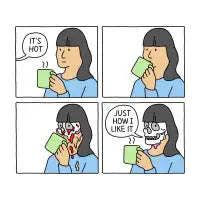 Face Melting Hot Coffee - design