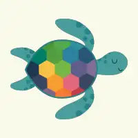 Rainbow Sea Turtle - design