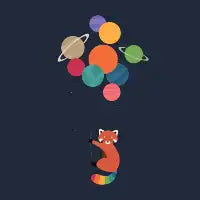 Space Red Panda - design