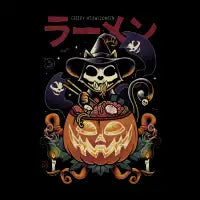CREEPY MEOWLLOWEEN RAMEN - design