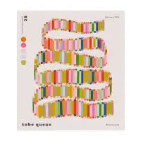 abstract queue in candy colors - design