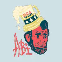 Drunk Lincoln - Abe Drinkin | Abraham Lincoln 4th of July Independence Day | Red - design