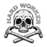 hard worker - design
