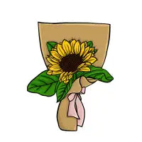 Sun flower bucket - design