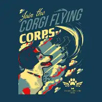 Join the Corgi Flying Corps - design
