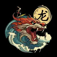Surf the Dragon Wave - design