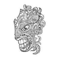 Indigenous Faces_The Patron of War - design