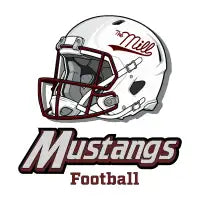Mustangs Football Helmet - design