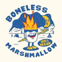 BONELESS MARSHMALLOWS 100% VEGAN - design