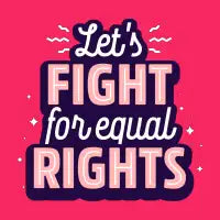 Let's Fight for Equal Rights - design