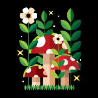 Bauhaus Blooms & Shrooms - design