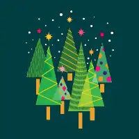 Merry Midcentury Christmas Trees - design