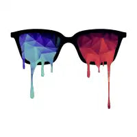 3D Psychedelic / Goa Meditation Glasses - design