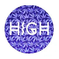 Purple Haze - Blue Cannabis / Hemp / 420 / Marijuana  - Pattern - design