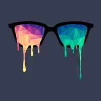 Psychedelic Nerd Glasses - design