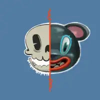 Half skull - design