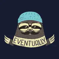 Hipster Sloth Takes His Time - design