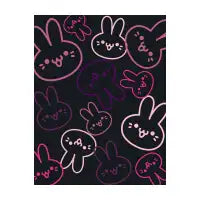 Cute Neon Bunny Pattern - design