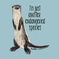 Endangered Huillin river otter - design