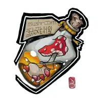 New School Watercolor Mushroom Poison Bottle - design