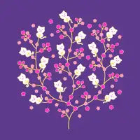 Cherry Cat Blossoms - design