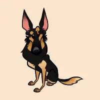 Black and Tan Shepherd - design