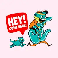 HEY COME BACK - design