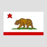 California Pixel Flag - design