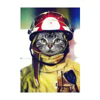 Cat Firefighter - design