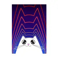 Sunset Purring Cat - design