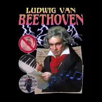 Ludwig Van Beethoven Vintage Rap Band Tee - design