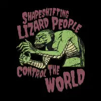 Shapeshifting Lizard People Control The World - Retro Sci Fi Alien Horror Glassware - design