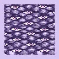 Intertwined Gaze: A Whimsigoth Eye Pattern Cut Sew - design