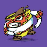 The Coffee Luchador - design