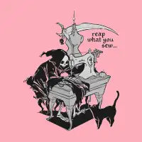 REAP WHAT YOU SEW - design