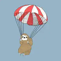 Parachuting Sloth - design