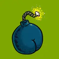 Bomb Butt T-Shirt - design