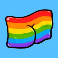 Pride Flag Butt - design