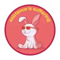 a very Buddhist bunny T-Shirt - design