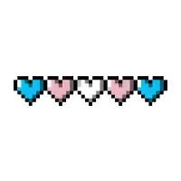 Pixel Pride: Trans Pride - design